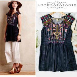 Anthropologie One September Gray Barranco Tunic